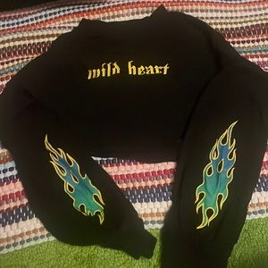 Forever 21 long sleeve crop top